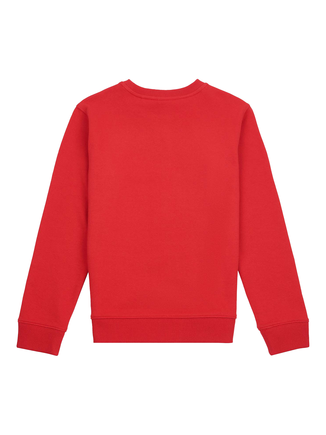 Product image 7 of 8, which shows New Balance Kids' Cotton Crew Neck Stacked Logo Sweatshirt, True Red, 7-8 years