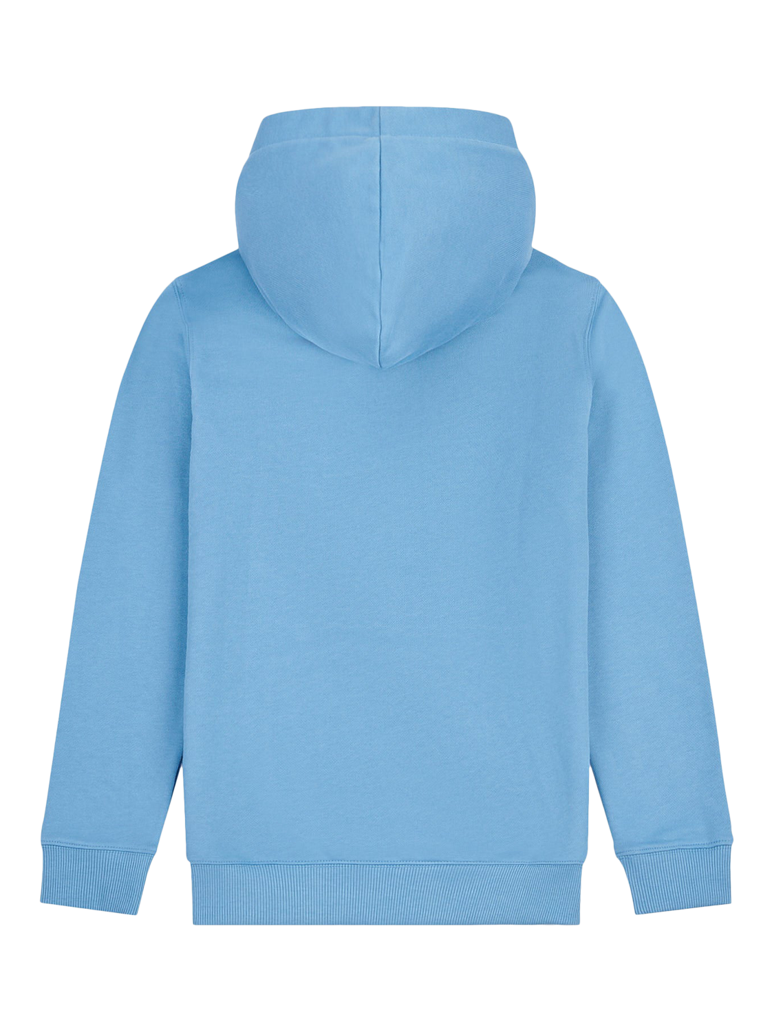 Product image 7 of 8, which shows New Balance Kids' Cotton Stacked Logo Hoodie, Blue Laguna, 7-8 years