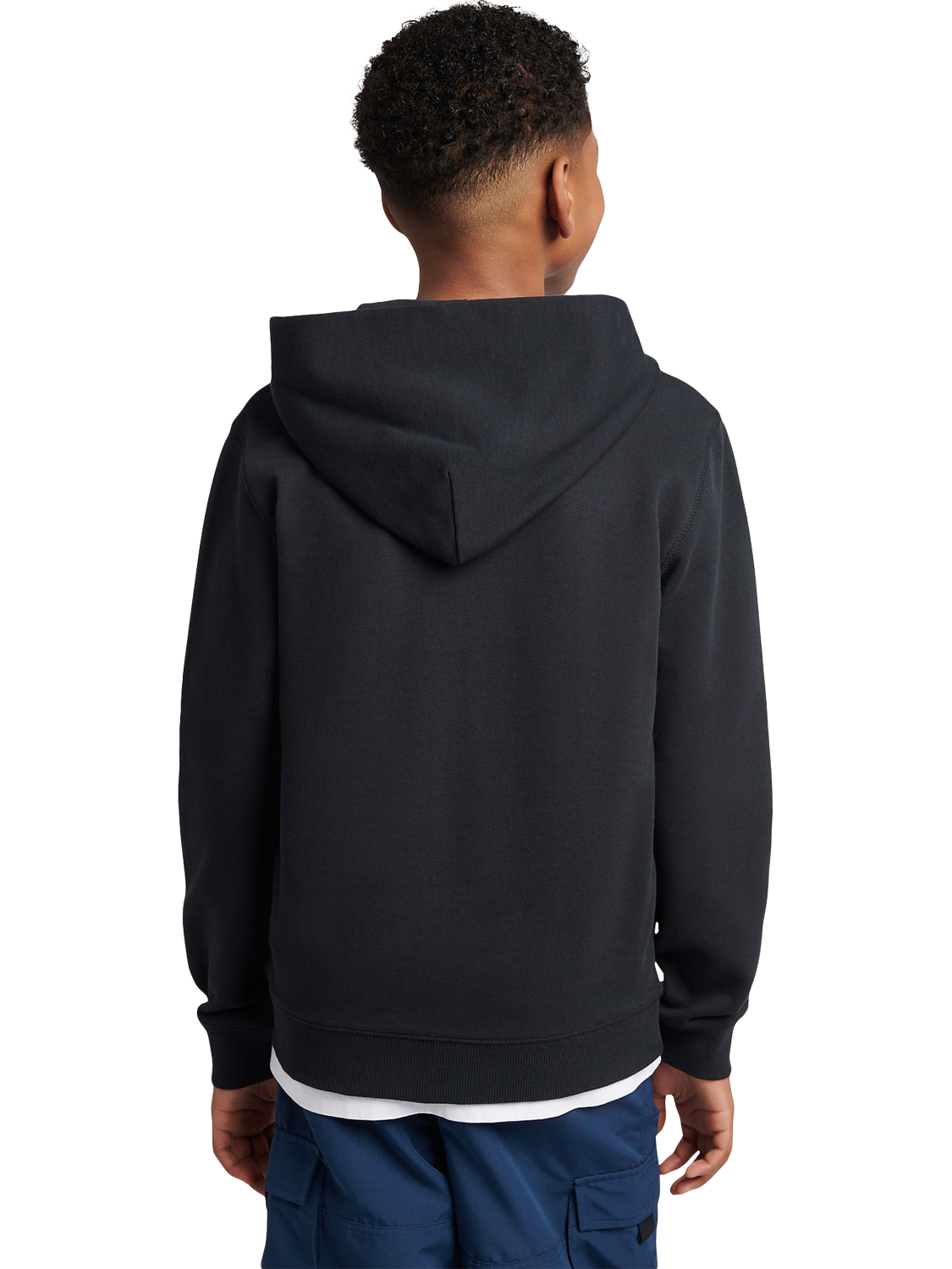 Product image 3 of 5, which shows New Balance Kids' Cotton Zip-Up Hoodie, Caviar, 7-8 years
