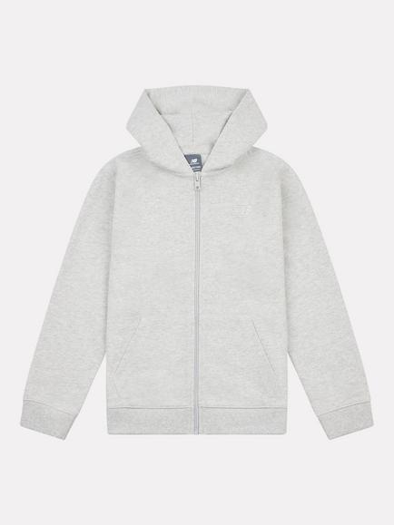 New Balance Kids' Cotton Relaxed Hoodie, Ash Heather