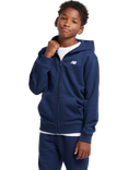 New Balance Kids' French Terry Stacked Logo Joggers, Navy
