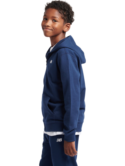 New Balance Kids' French Terry Stacked Logo Joggers, Navy - view 2, Navy