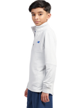 New Balance Kids' Heat Grid Quarter Zip Sweatshirt, Grey Matter