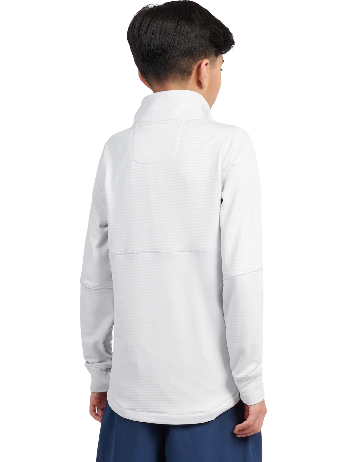 Product image 3 of 10, which shows New Balance Kids' Heat Grid Quarter Zip Sweatshirt, Grey Matter, 7-8 years