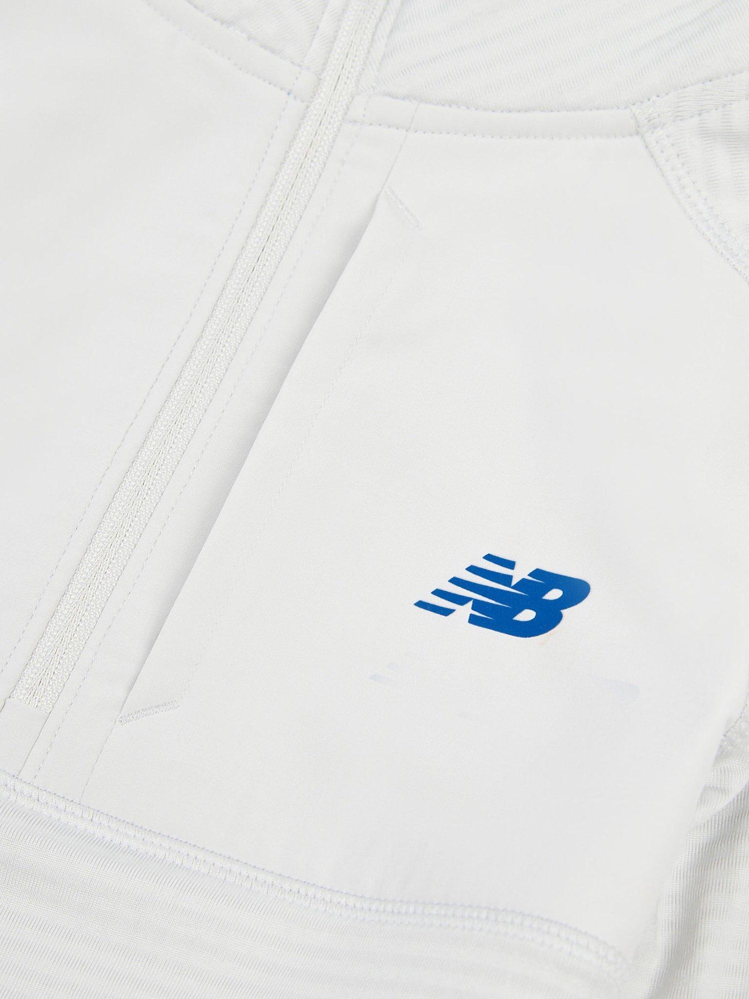 Product image 10 of 10, which shows New Balance Kids' Heat Grid Quarter Zip Sweatshirt, Grey Matter, 7-8 years
