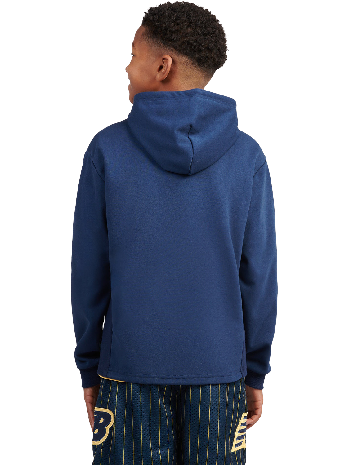 Product image 3 of 10, which shows New Balance Kids' Hoops Logo Hoodie, Nb Navy, 7-8 years