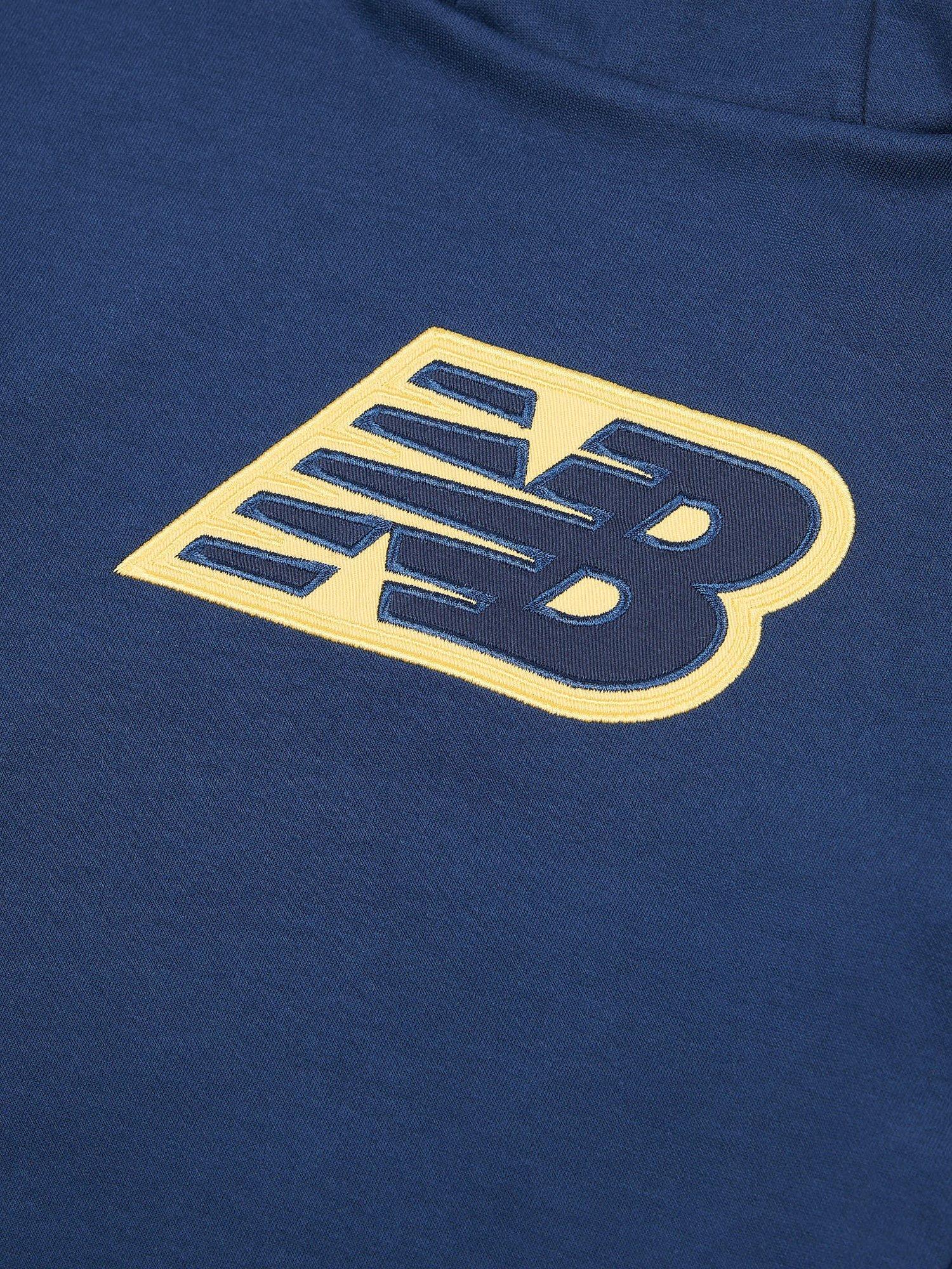 Product image 9 of 10, which shows New Balance Kids' Hoops Logo Hoodie, Nb Navy, 7-8 years
