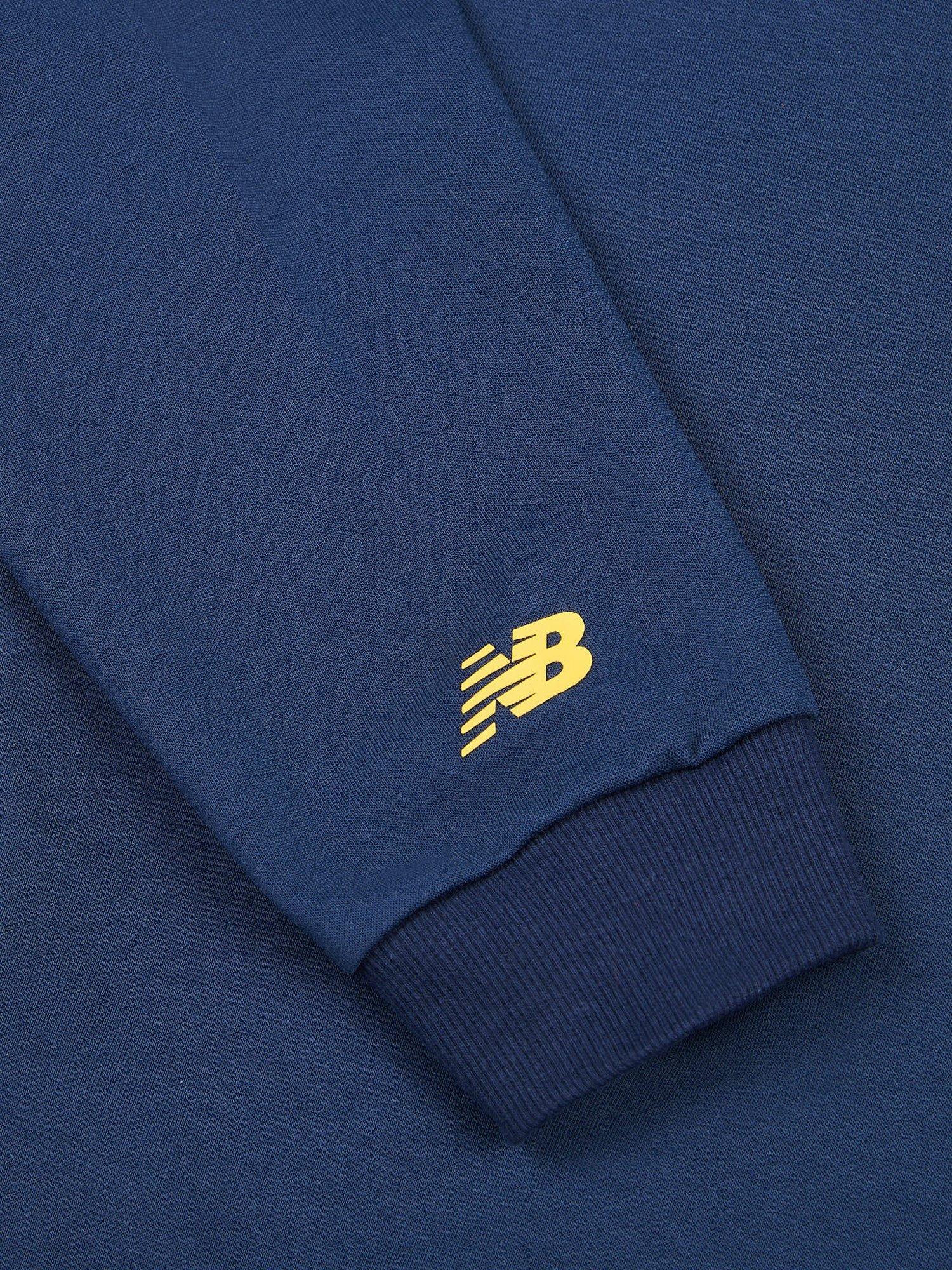 Product image 10 of 10, which shows New Balance Kids' Hoops Logo Hoodie, Nb Navy, 7-8 years