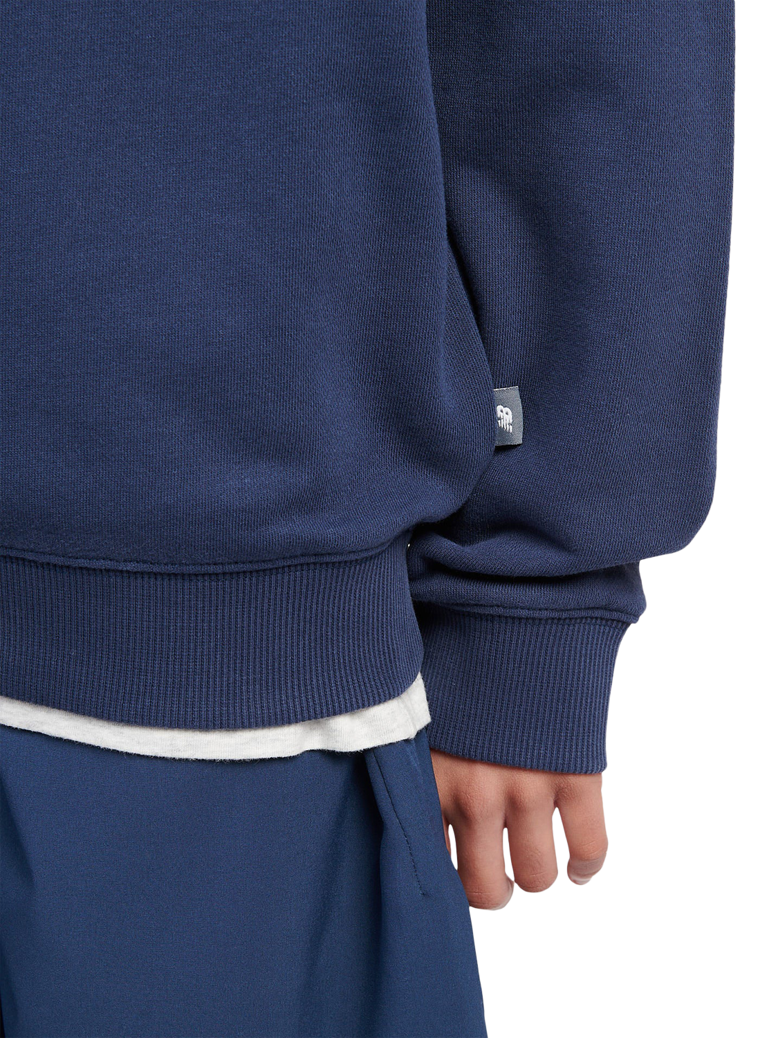 Product image 2 of 11, which shows New Balance Kids' Cotton Sneaker Guy Graphic Sweatshirt, Nb Navy, 7-8 years