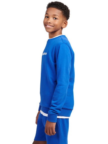 New Balance Kids' Cotton Sneaker Poster Graphic Sweatshirt, Team Royal - view 2, Team Royal