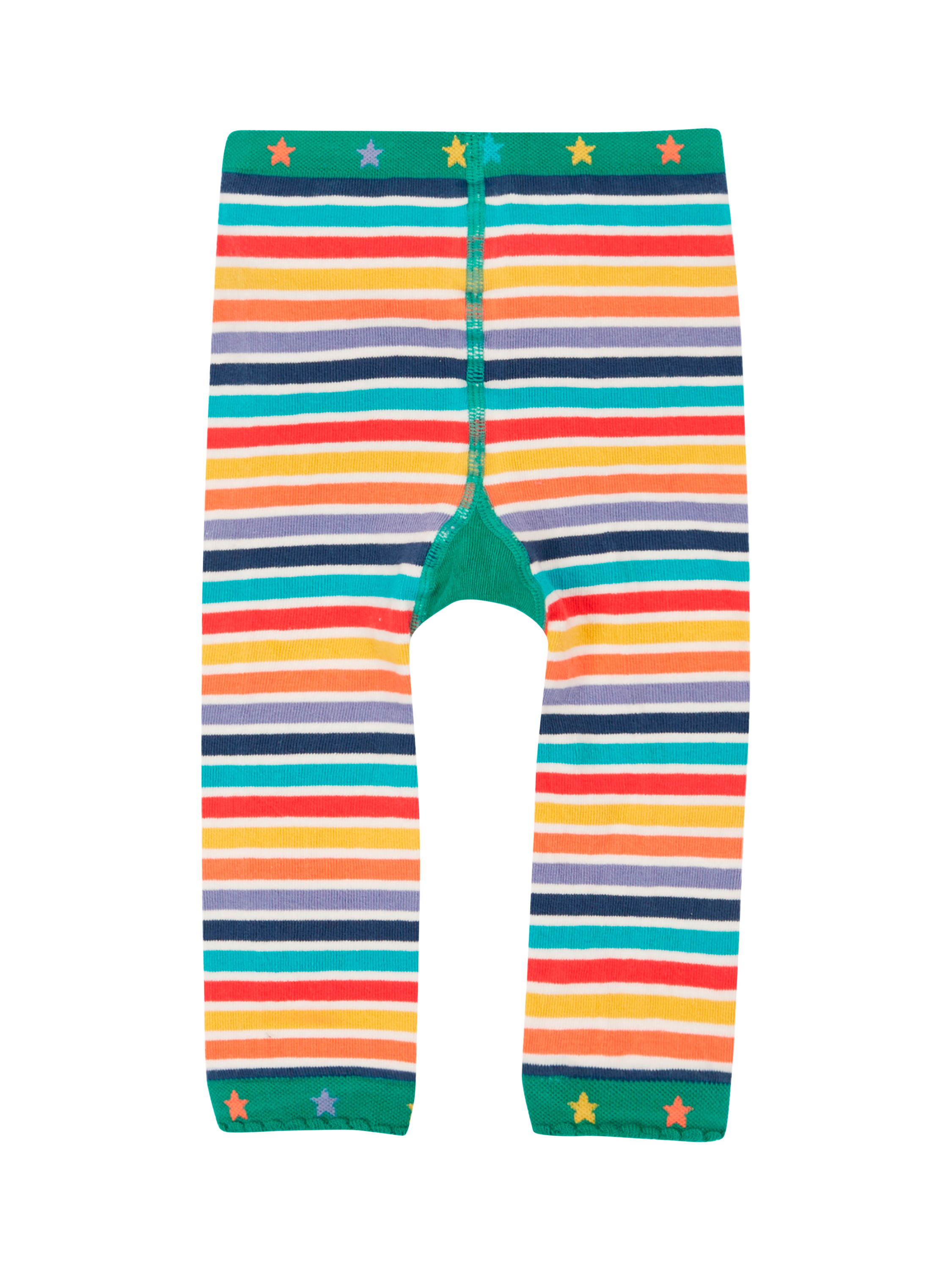 Product image 2 of 4, which shows Frugi Baby Organic Cotton Rich Lemur Leggings, Multi, 0-6 months
