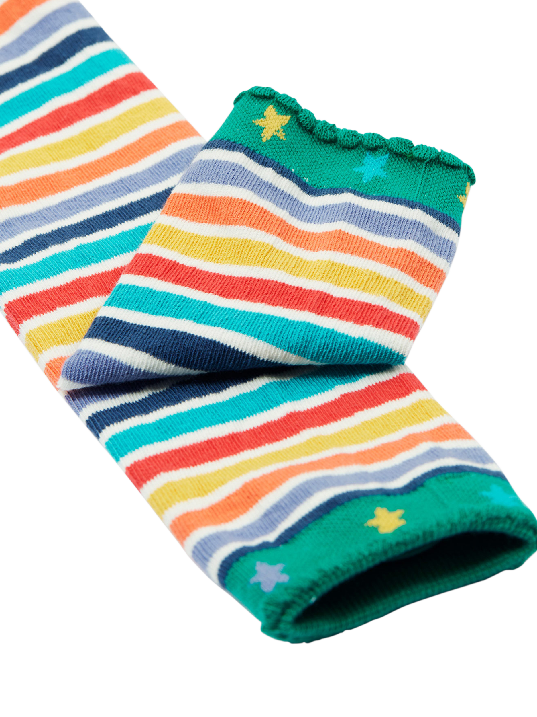 Product image 4 of 4, which shows Frugi Baby Organic Cotton Rich Lemur Leggings, Multi, 0-6 months