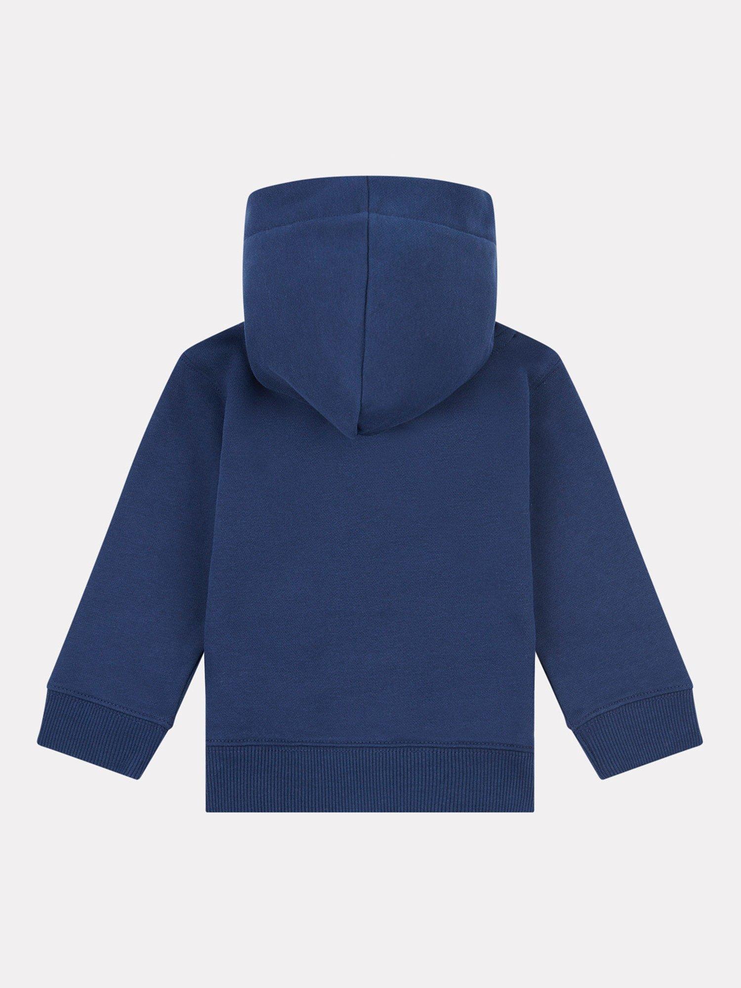 Product image 2 of 3, which shows New Balance Kids' Cotton Relaxed Hoodie, Navy, 12 months