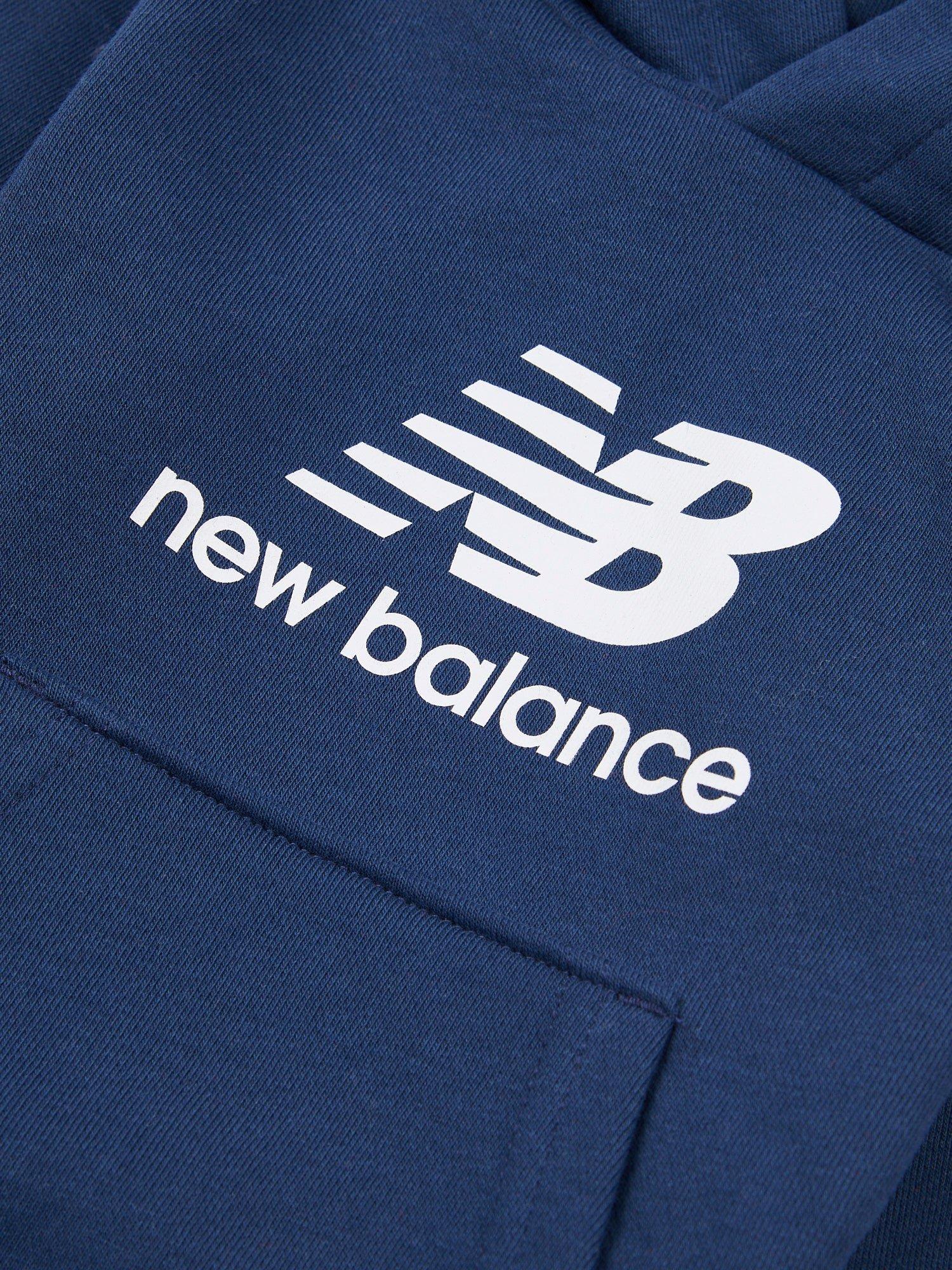Product image 3 of 3, which shows New Balance Kids' Cotton Relaxed Hoodie, Navy, 12 months