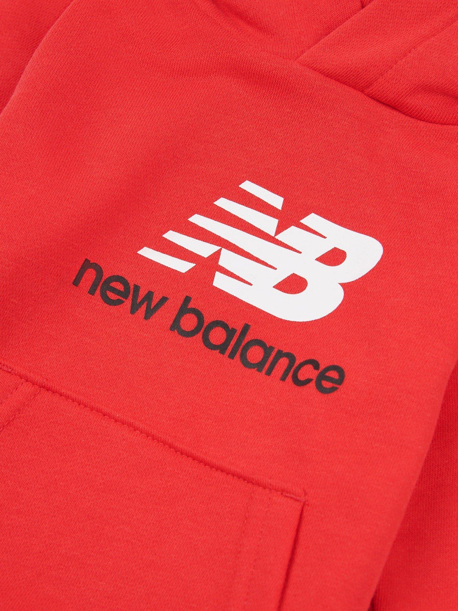 Product image 3 of 3, which shows New Balance Kids' Cotton Relaxed Hoodie, True Red, 12 months