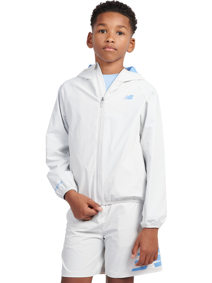 New Balance Kids' Packable Jacket, Grey Matter, Grey Matter