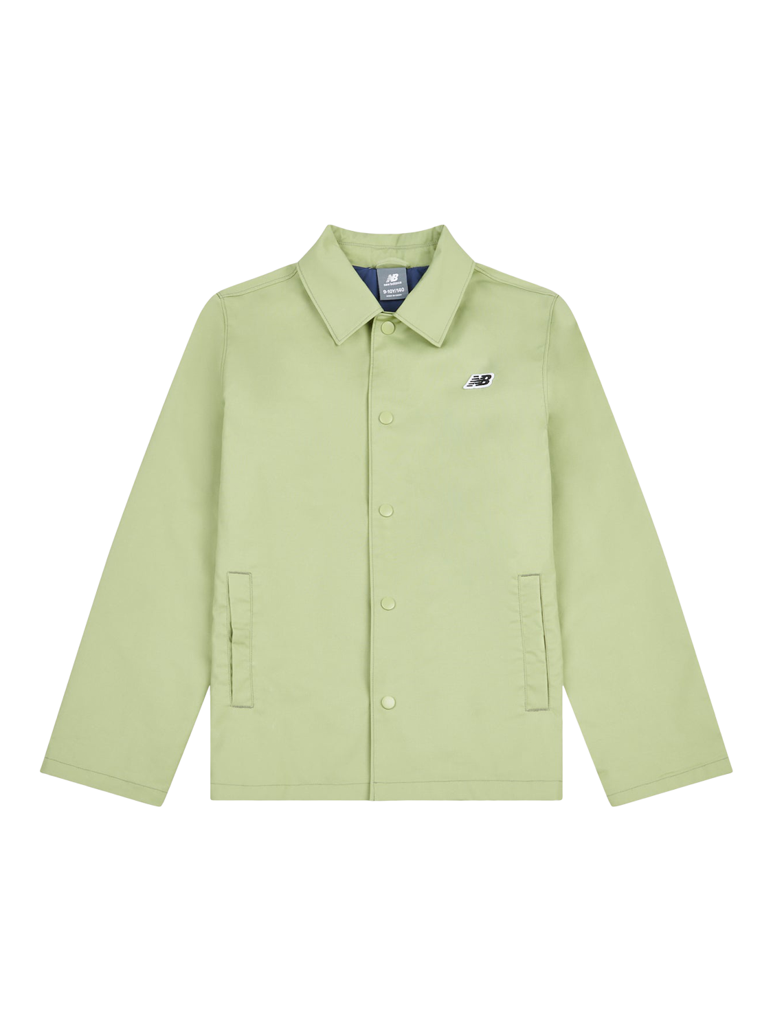 Product image 8 of 11, which shows New Balance Kids' Premium Water Resistant Coach Jacket, Everglade Green, 7-8 years