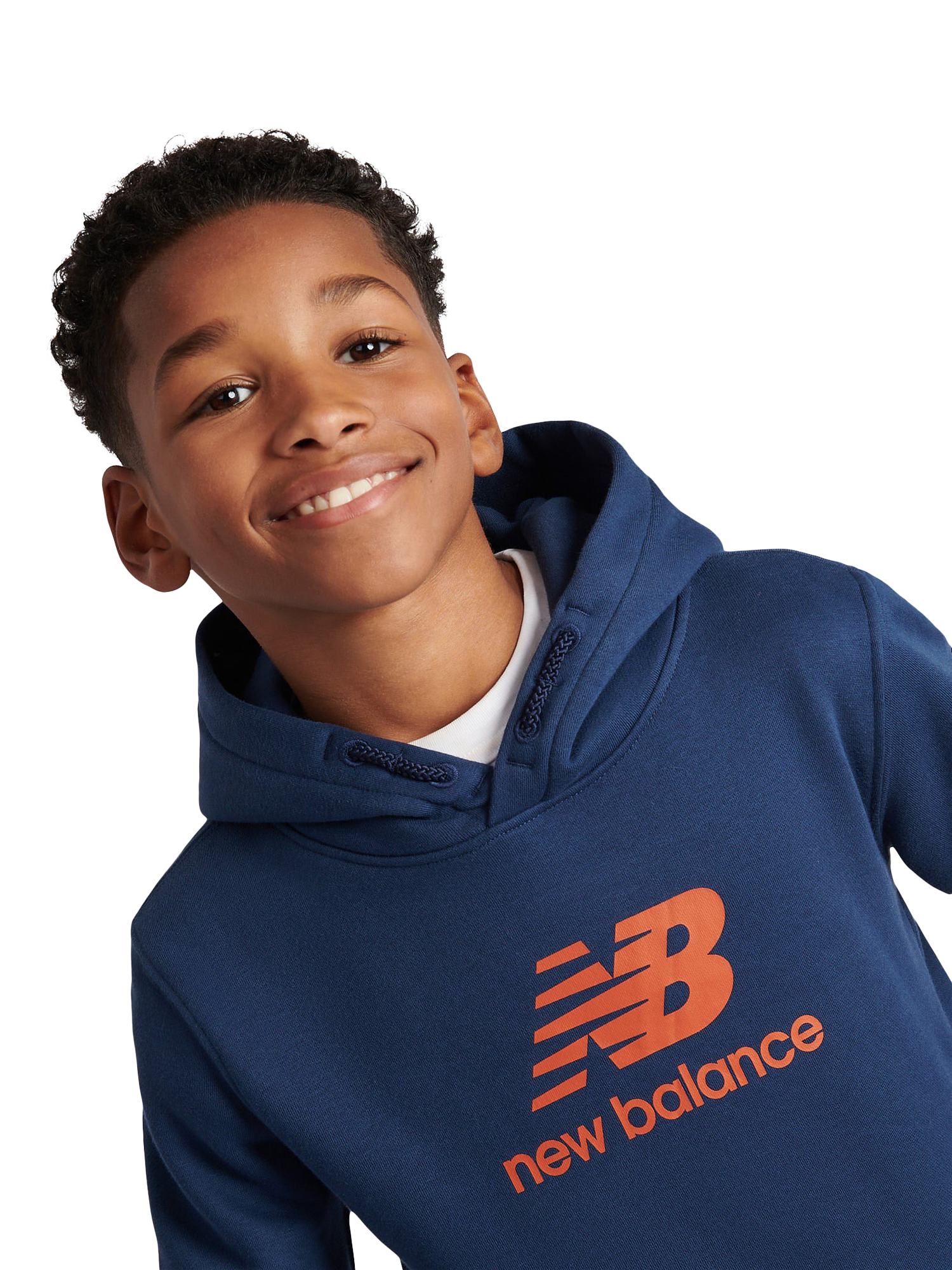 Product image 4 of 5, which shows New Balance Kids' Cotton Hoodie & Joggers Set, Nb Navy, 3-4 years