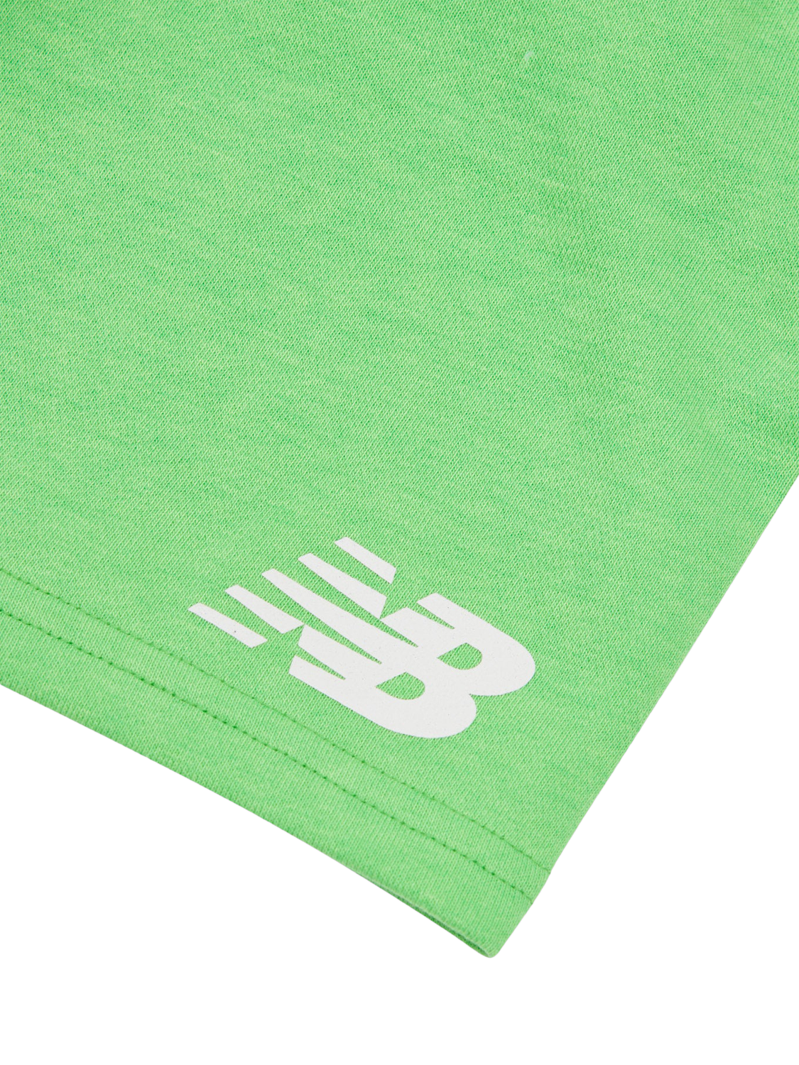 Product image 5 of 5, which shows New Balance Kids' Cotton Logo T-Shirt & Shorts Set, Green Apple, 7-8 years