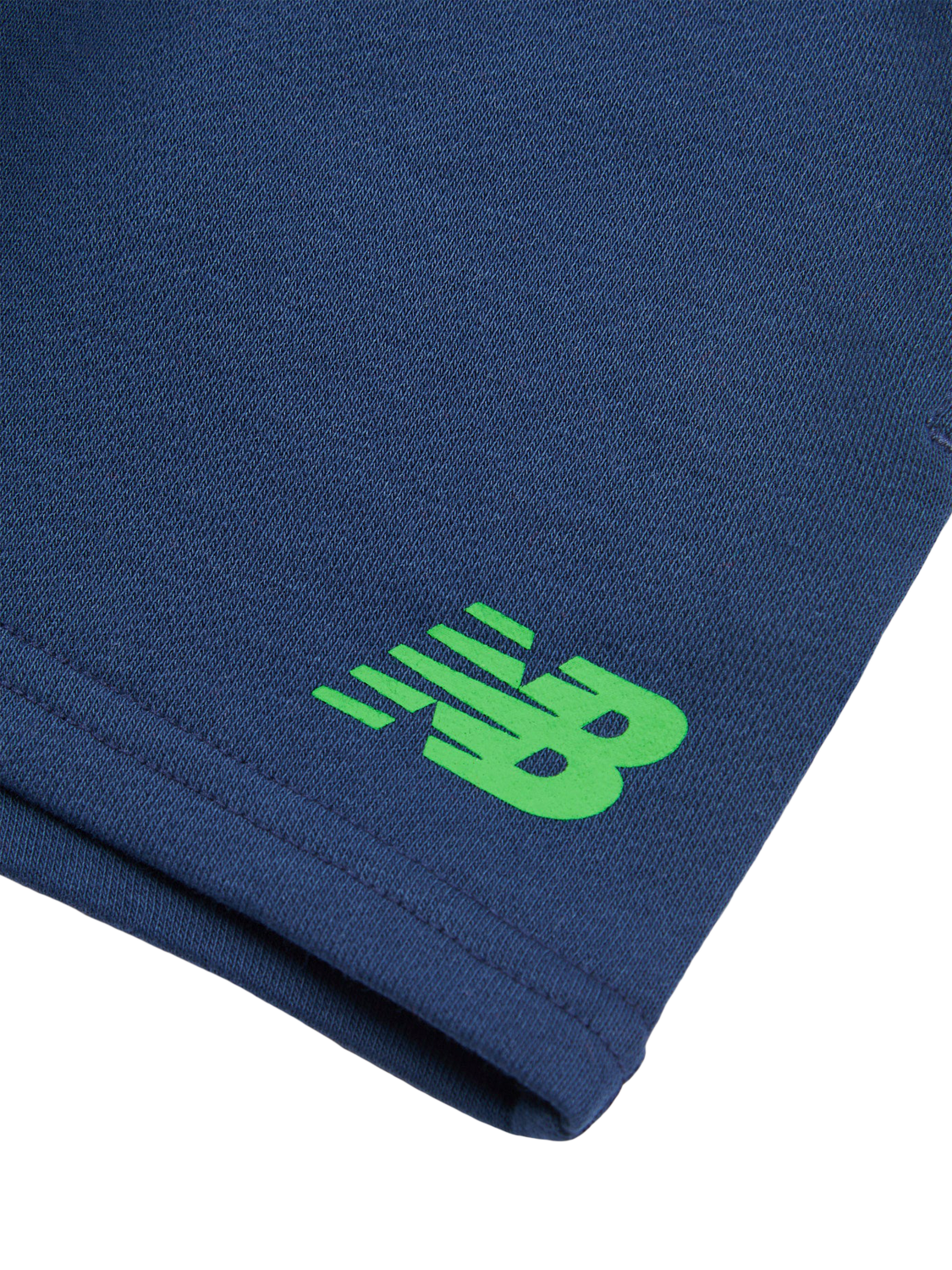Product image 5 of 5, which shows New Balance Kids' Cotton Logo Hoodie & Shorts Set, Green Apple, 12 months