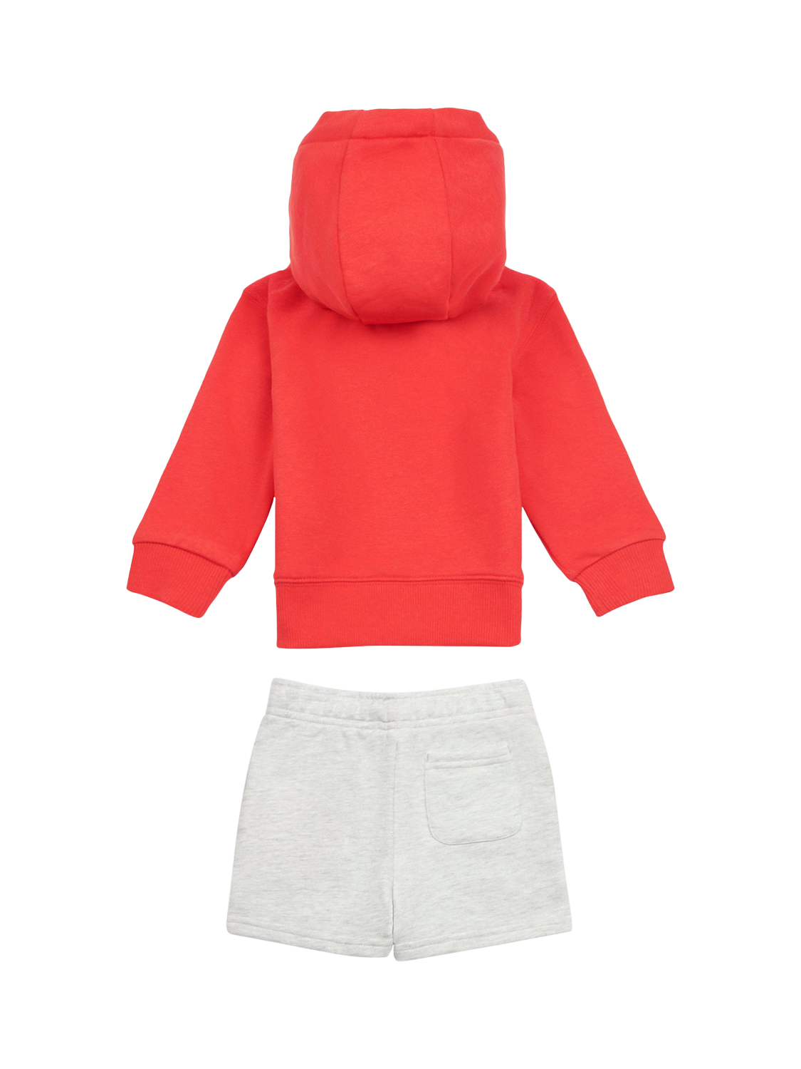 Product image 2 of 5, which shows New Balance Kids' Cotton Logo Hoodie & Shorts Set, True Red, 12 months