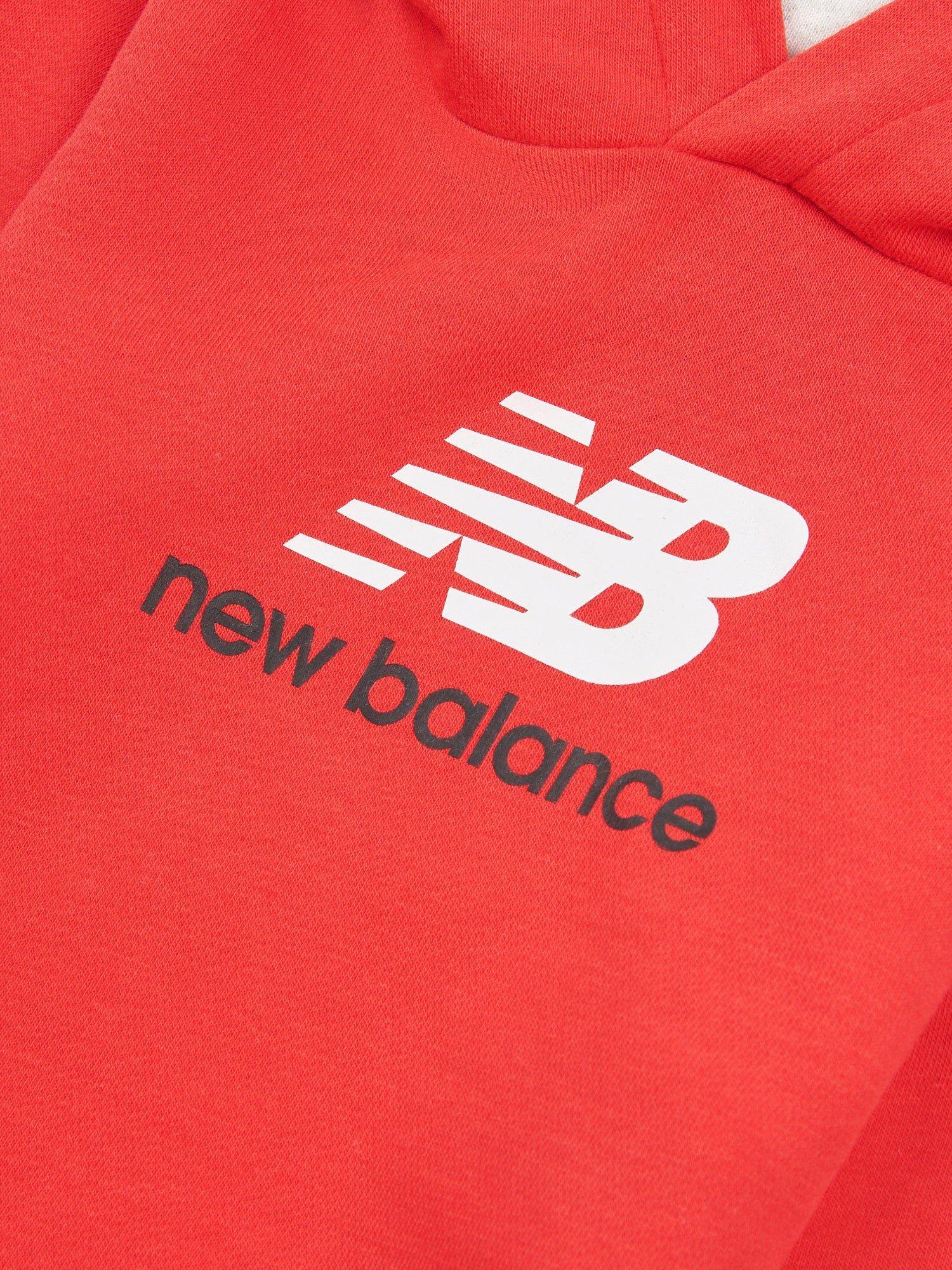 Product image 4 of 5, which shows New Balance Kids' Cotton Logo Hoodie & Shorts Set, True Red, 12 months