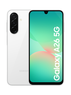 Samsung Galaxy A26 5G Smartphone, Android, 8GB RAM, 6.7”, 5G, SIM Free, 256GB, White