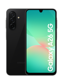 Samsung Galaxy A26 5G Smartphone, Android, 8GB RAM, 6.7”, 5G, SIM Free, 256GB, Black