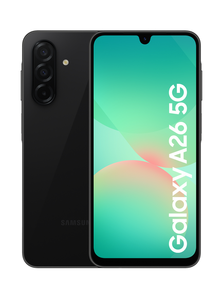 Samsung Galaxy A26 5G Smartphone, Android, 8GB RAM, 6.7”, 5G, SIM Free, 256GB, Black