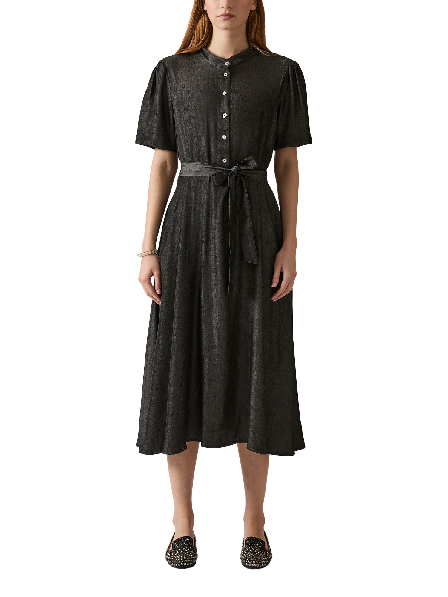 Product image 1 of 6, which shows James Lakeland Day Shirt Dress, Black, 8