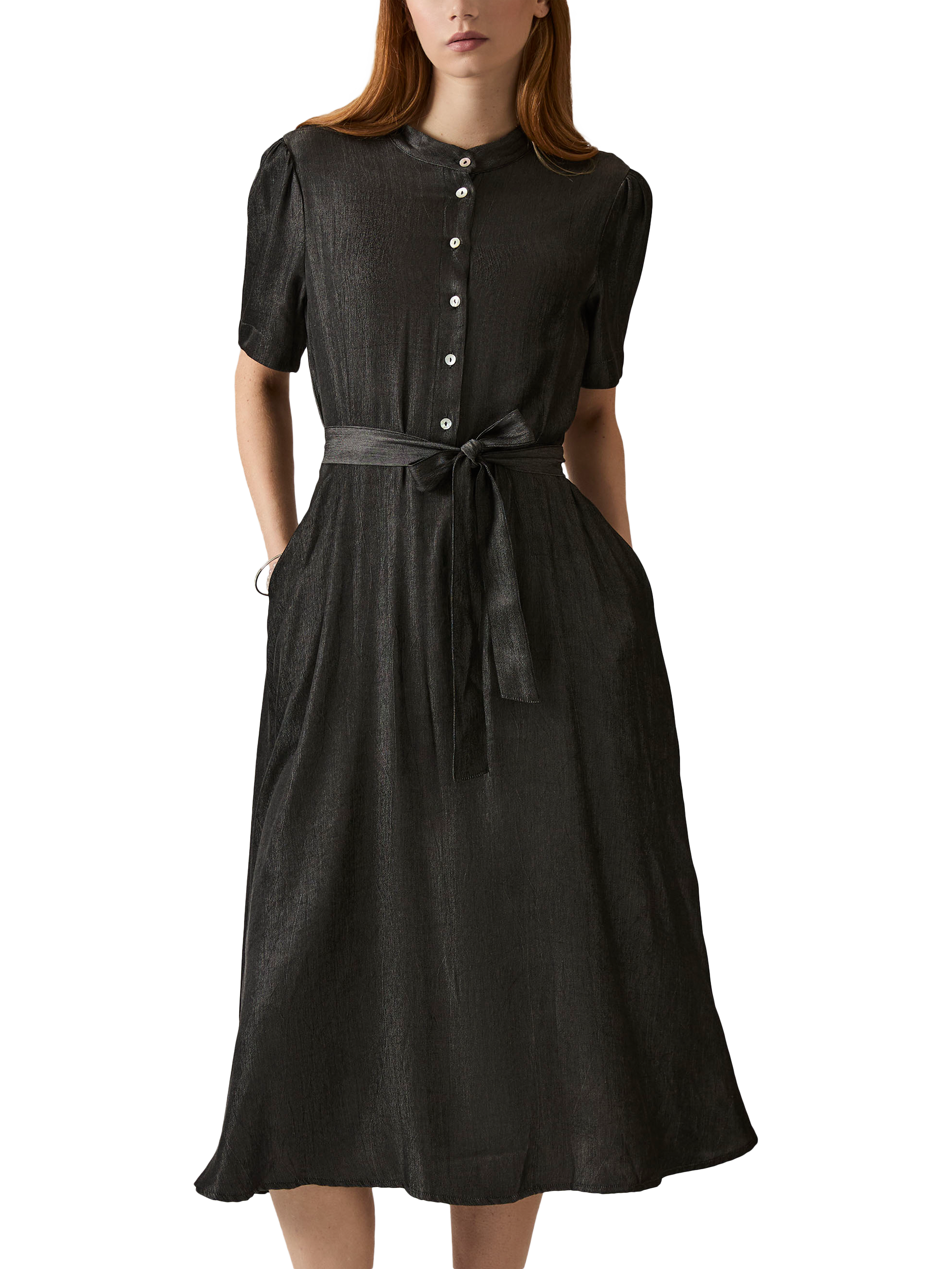 Product image 3 of 6, which shows James Lakeland Day Shirt Dress, Black, 8
