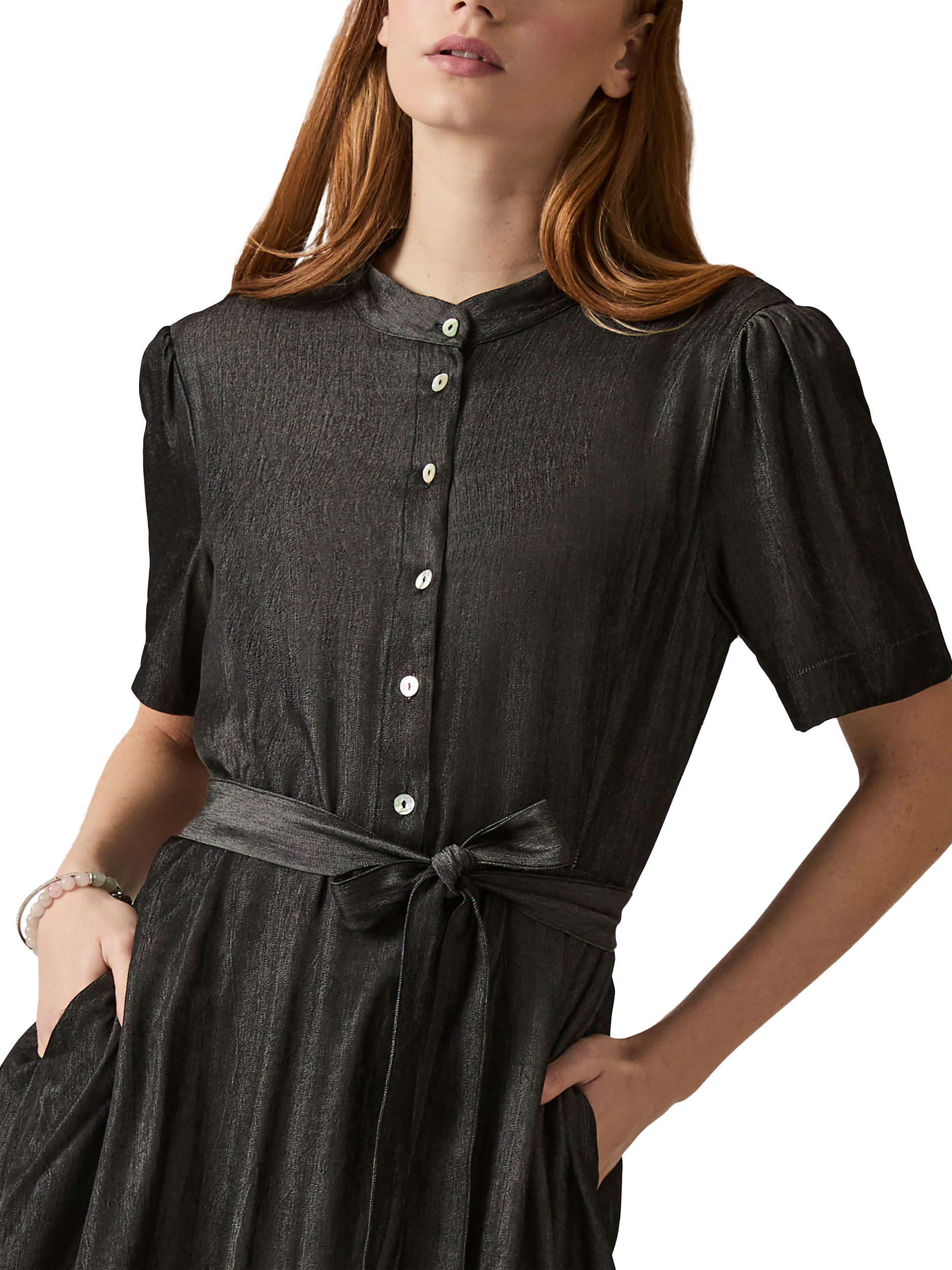 Product image 4 of 6, which shows James Lakeland Day Shirt Dress, Black, 8