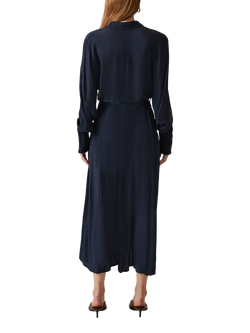 James Lakeland Belted Shirt Midi Dress, Navy - view 2, Navy
