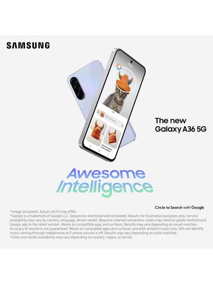 Samsung Galaxy A36 5G Smartphone, Android, 8GB RAM, 6.7", 5G, SIM Free, 256GB - view 2, Awesome White