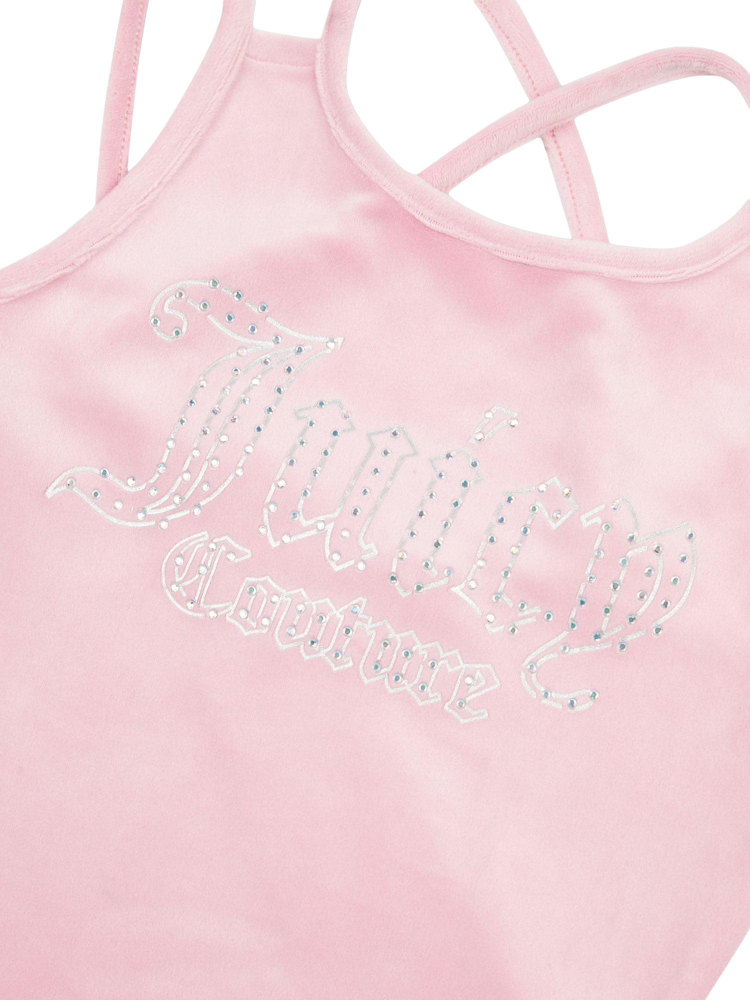 Product image 9 of 10, which shows Juicy Couture Kids' Vest Top and Shorts Set, Pink/Grey, 3-4 years