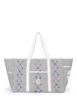 Cape Cove Canvas Twill Oversized Tote Bag, Grey/Multi, Grey/Multi