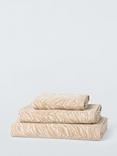 John Lewis Zebra Print Towels, Camel