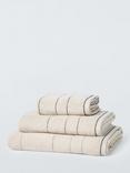 John Lewis Textured Stripe Towels