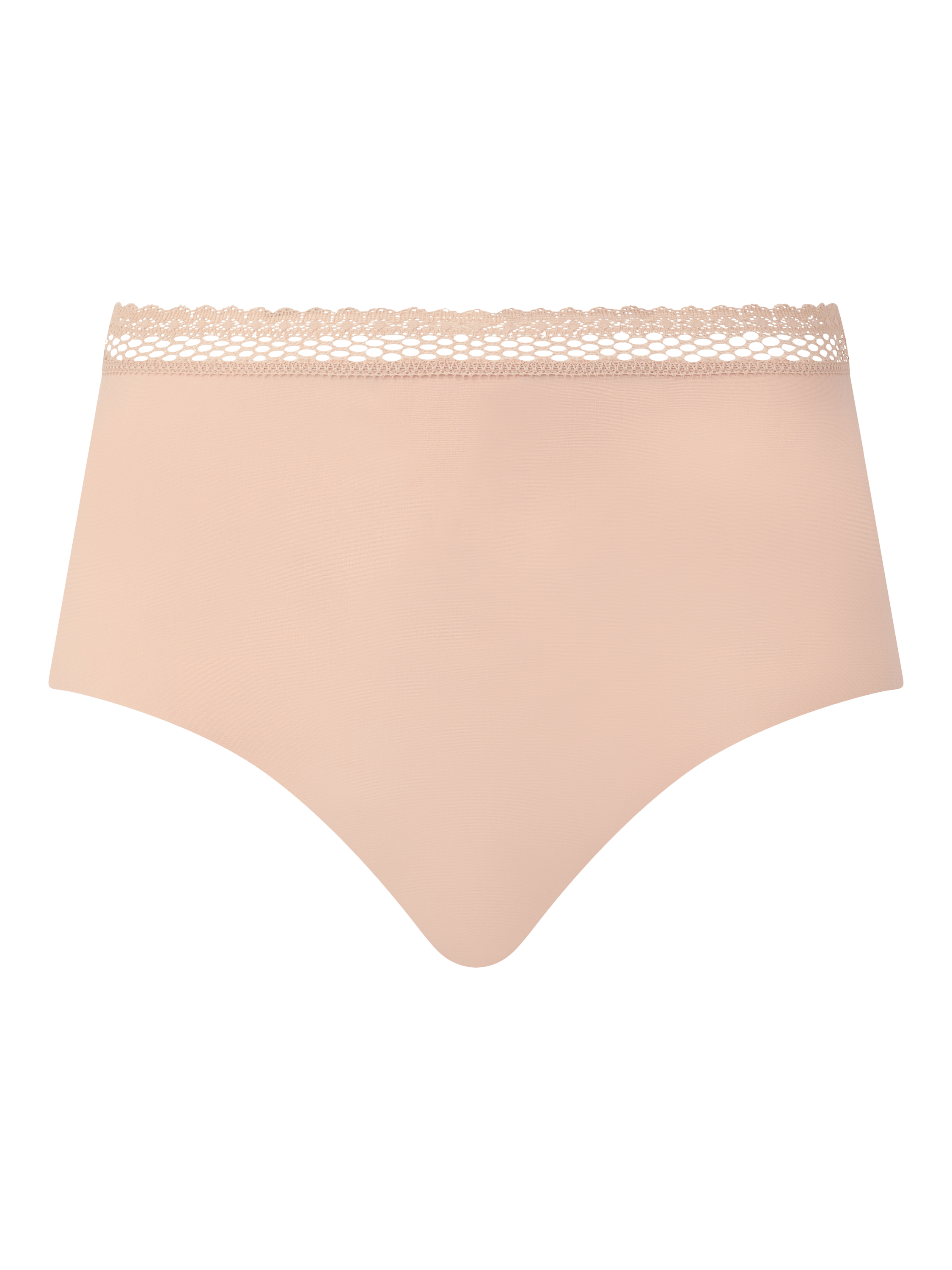 Product image 4 of 4, which shows Chantelle Cozy Chic High Waist Knickers, Clay Nude, S