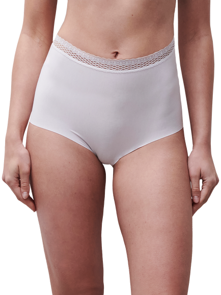 Chantelle Cozy Chic High Waist Knickers, White