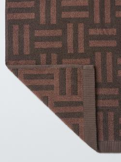 John Lewis Basket Weave Towels - view 2, Nutmeg/Cocoa