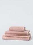 John Lewis Ambleside Stripe Towels, Deep Plaster