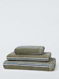 John Lewis Ambleside Stripe Towels, Avocado