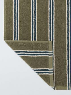 John Lewis Ambleside Stripe Towels - view 2, Avocado
