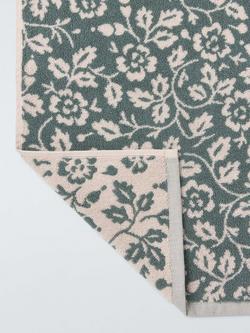 John Lewis Marlow Floral Towels - view 2, Sage