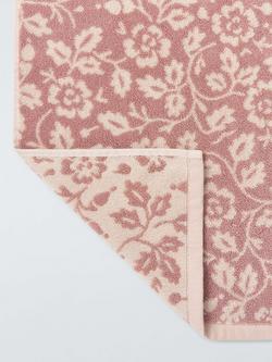 John Lewis Marlow Floral Towels - view 2, Deep Plaster