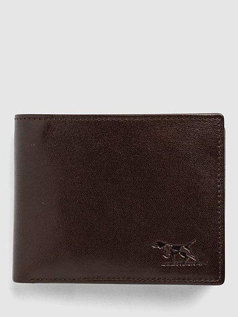Product image 1 of 6, which shows Rodd & Gunn Wardville Leather Pouch Wallet, Chocolate