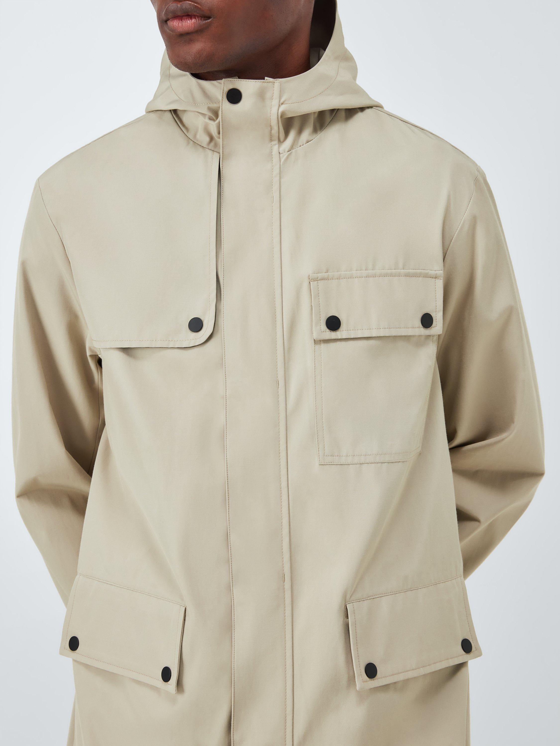 Product image 5 of 7, which shows Kin Utility Technical Cotton Blend Mac, Eucalyptus, S