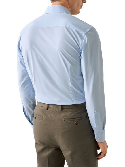 Eton Regular Fit 4-Way Stretch Shirt, Light Blue - view 2, Light Blue