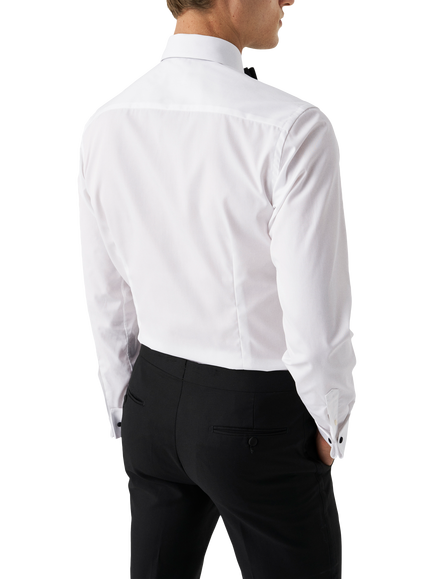 Eton Cotton Regular Fit Bib Woven Shirt, White - view 2, White